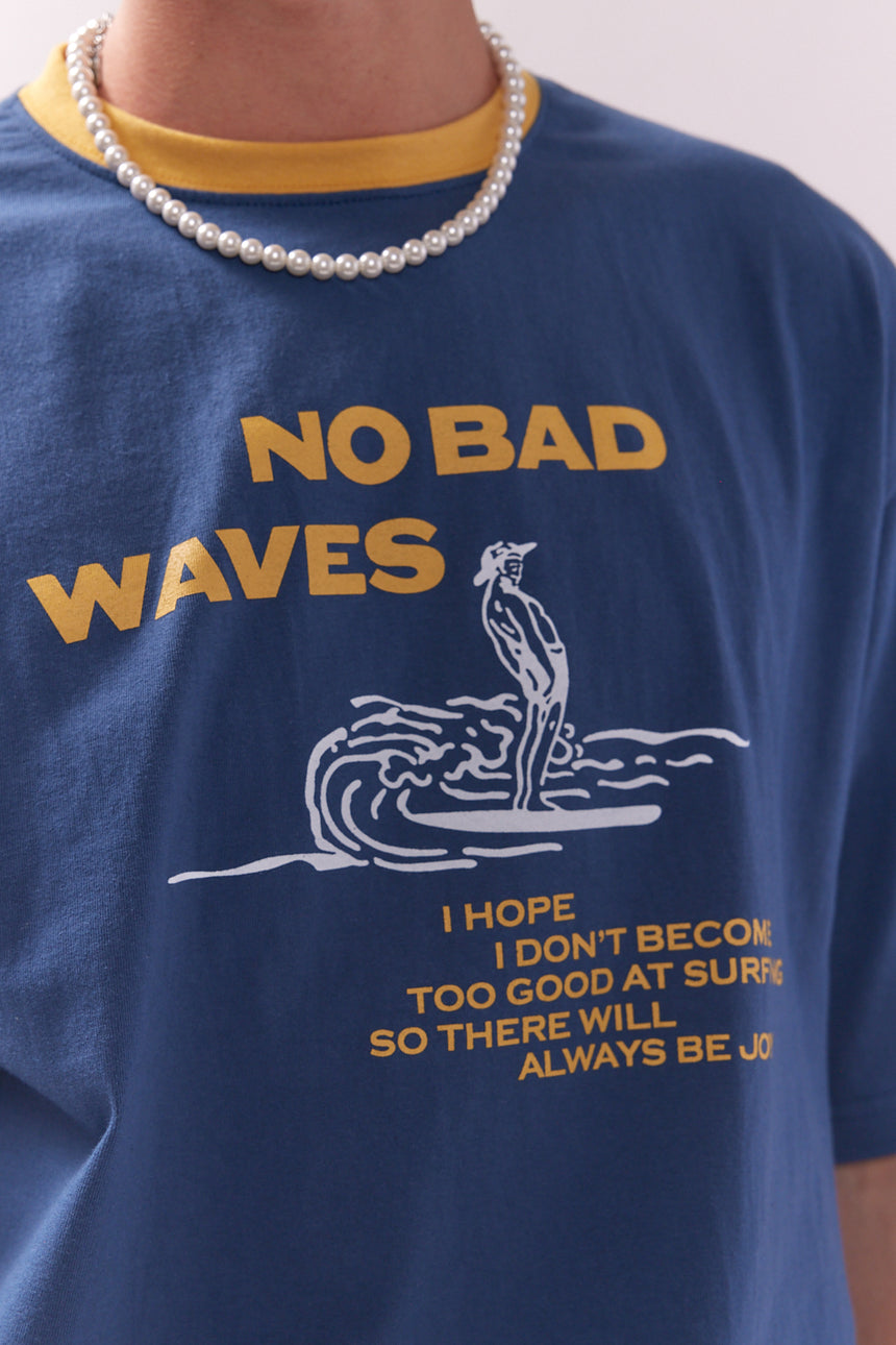 No Bad Waves Ringer Tee